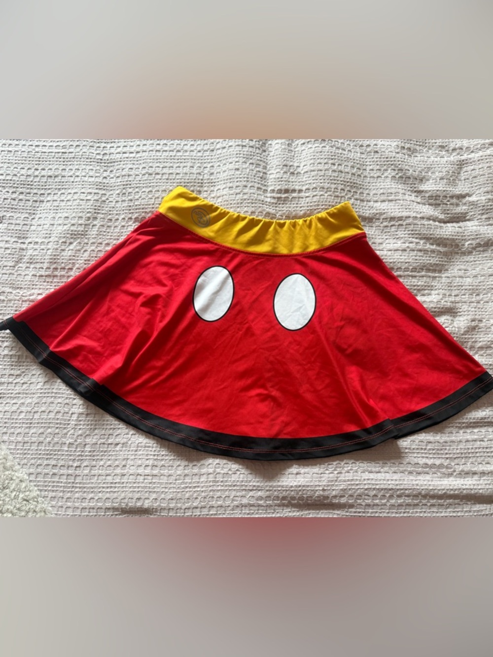 Disney Red and Yellow Mickey-Inspired Girls Skirt Costume